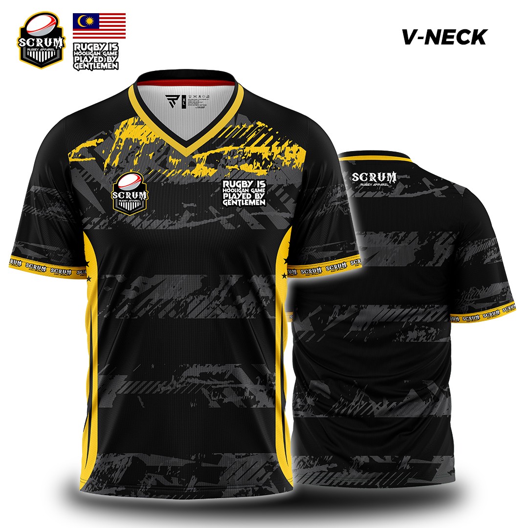 JERSEY SCRUM V-NECK