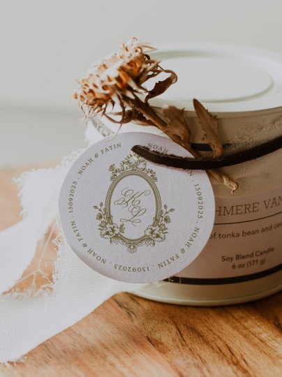 Courtship Round | Doorgift Tag