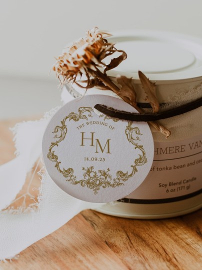 Charmante Round | Doorgift Tag