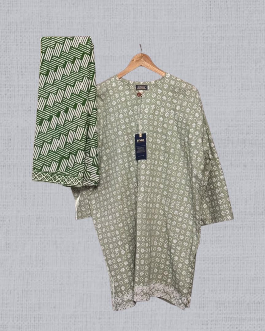 BAJU KURUNG BATIK KASTURI [K07 SAGE GREEN]