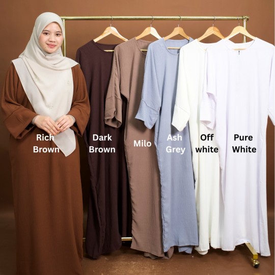 ( COMBO 3 ) KAFTAN DAHLIA MATERIAL PREMIUM SOFT CREPE SEJUK TAK MUDAH KEDUT PELBAGAI WARNA