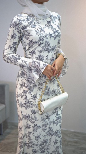 SELENA DRAWSTRING DRESS IN ELEGANT LADY