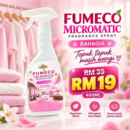 Sabun Badang Fumeco Micromatic 400ML Fragrance Spray Pewangi