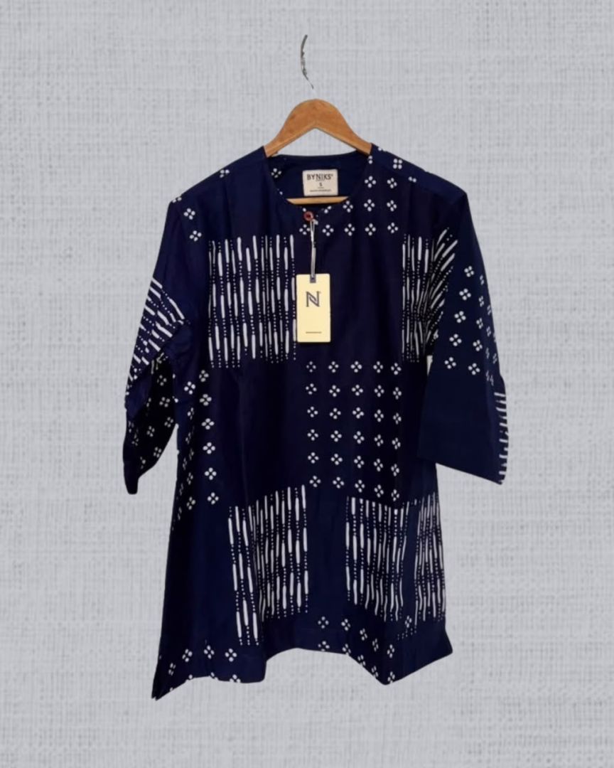 KURTA BATIK ATMA  [A06 NAVY BLUE]