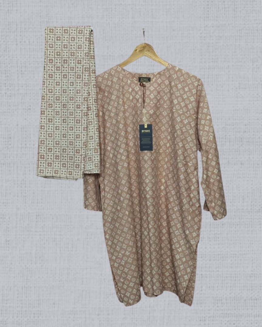 BAJU KURUNG BATIK KASTURI [K12 PASTEL CREAM]
