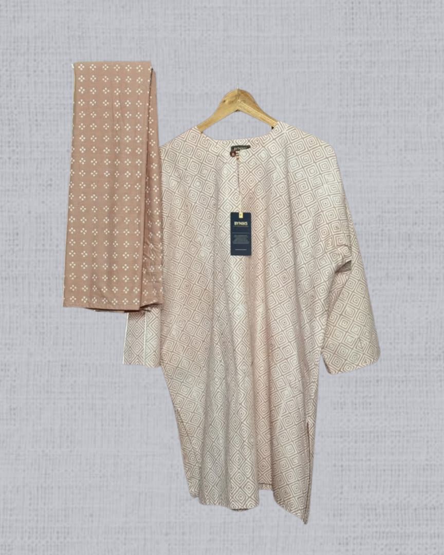 BAJU KURUNG BATIK KASTURI [K11 NUDE CREAM]