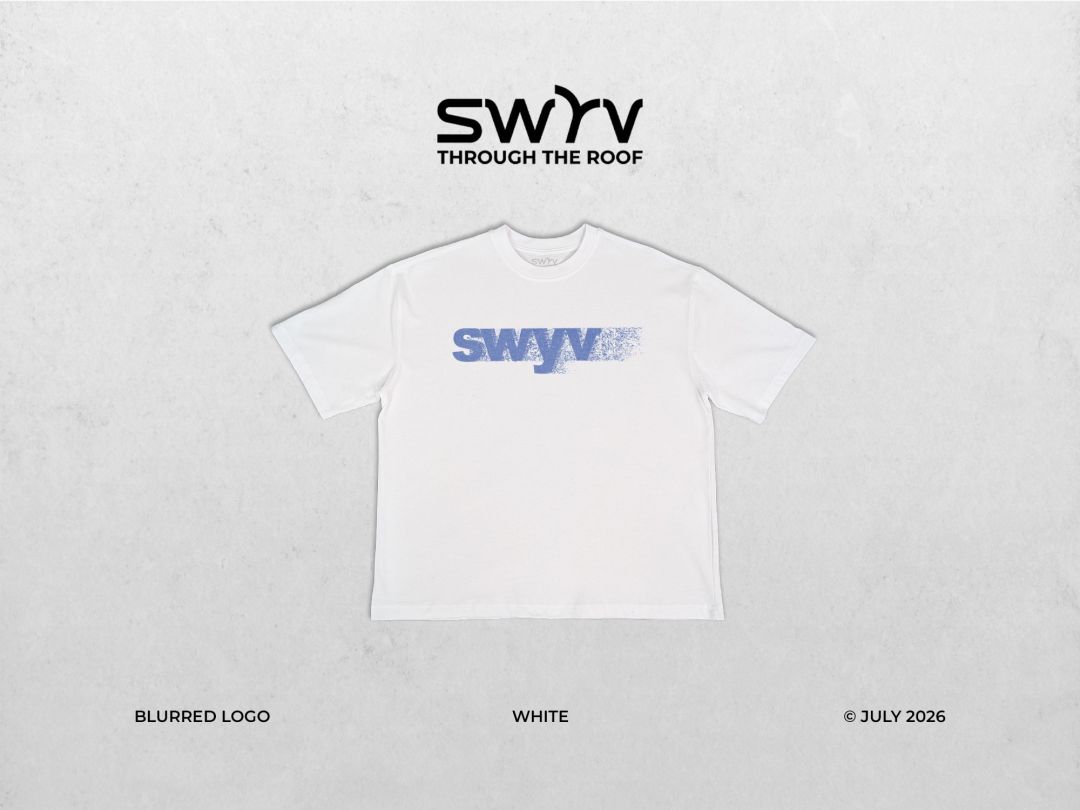SWYV Tee – Blurred Logo (White)