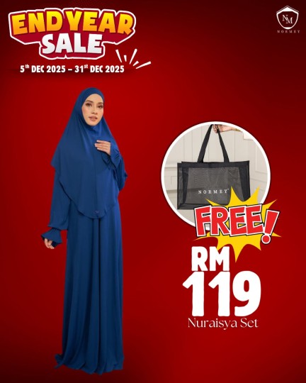 Nuraisya Set (Khimar & Abaya)