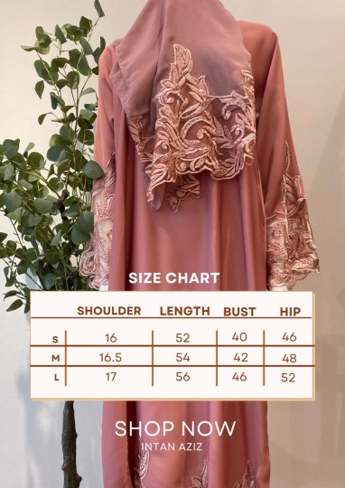 Abaya Zahara lace Blue