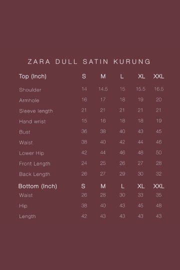 ZARA SATIN KURUNG IN BLACK